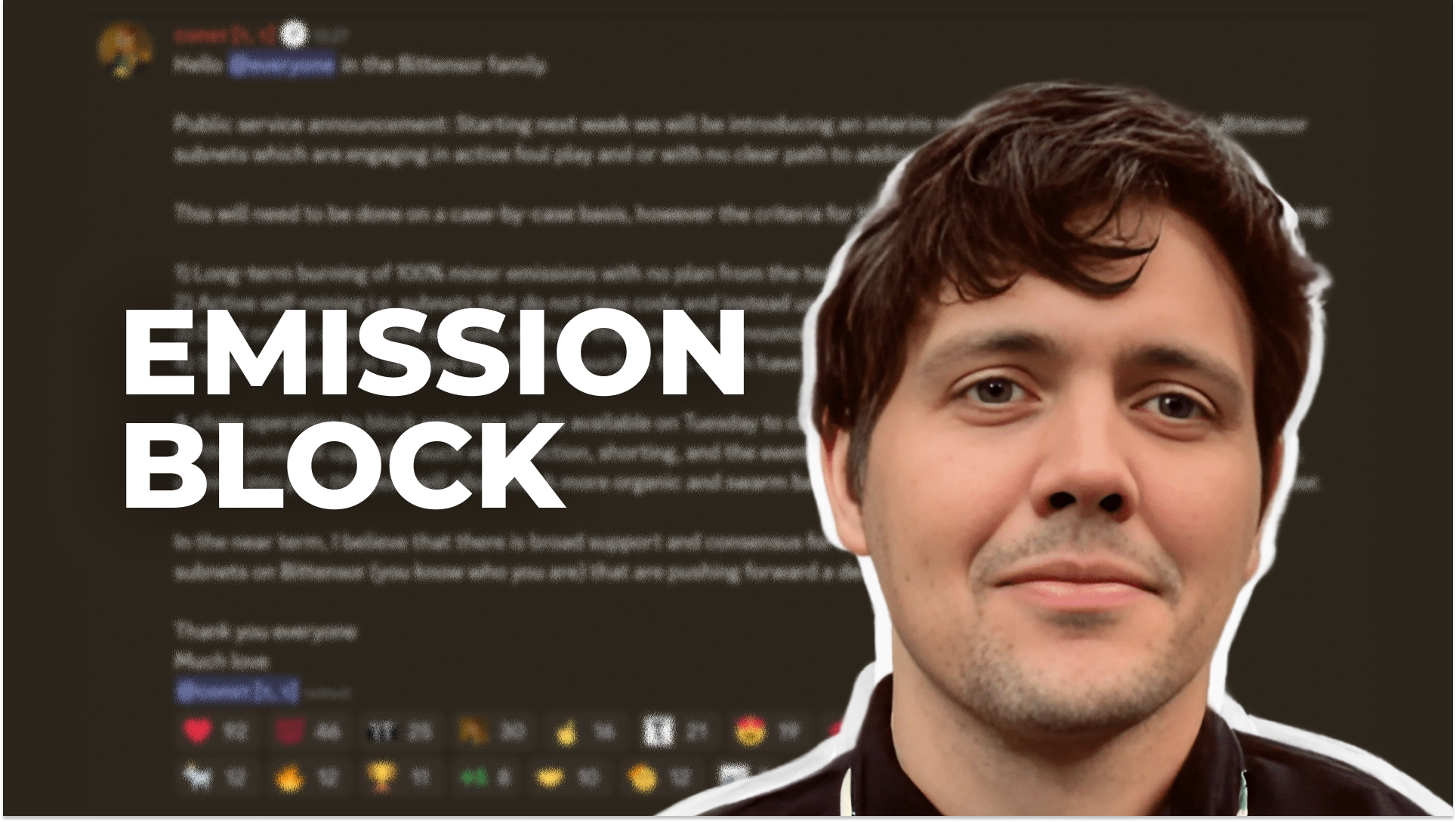 Emission Block, Bittensor Emission Block, Jacob Steeves, Jacob Steeves Bittensor